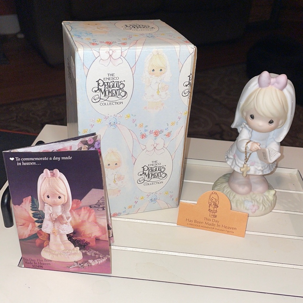 Precious Moments “This Day Has Been Made in Heaven” 1989 collectible #523496 box